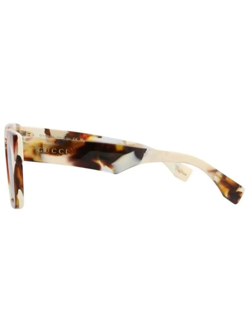 New Gucci Mens Square/Rectangle Havana Havana Blue Fashion Designer Sunglasses